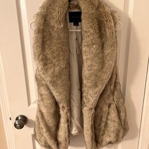 Anthropologie faux fur vest